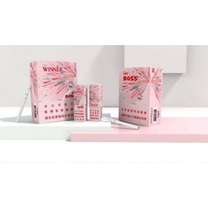 台湾老板MYBOOS方盒口红水蜜桃爆珠