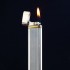 法国cartier卡地亚打火机镀银竖条纹三色金加长款男士专用打火机收藏