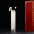 法国Cartier卡地亚打火机镀银拉丝纹三色金卡地亚加长款带原盒