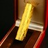卡地亚Cartier气体打火机镀金锉刀纹长款圆柱