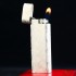 法国cartier卡地亚打火机镀银锉刀纹长款圆柱气体打火机