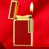 法国dupont都彭打火机间金红色漆面时绘赌魂确变打火机