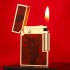 法国dupont都彭打火机间金红色油画系列古董打火机