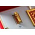 法国Dupont都彭气体打火机红色中国漆台式抬臂打火机古董收藏假面