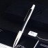 法国Dupont都彭圆珠笔双笔芯挑战者系列黑色漆面原盒