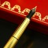 卡地亚Cartier镀金竖条纹三色金钢笔