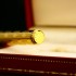 卡地亚Cartier镀金菱形纹三色金钢笔盒装