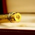 卡地亚Cartier镀金菱形纹三色金钢笔盒装