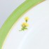 HOCHST绿边白瓷小花朵瓷碟两个