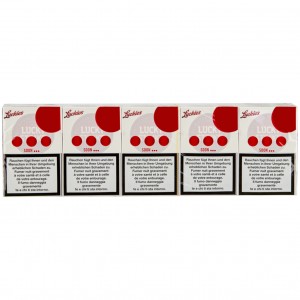 Lucky Strike hard box red label white packaging