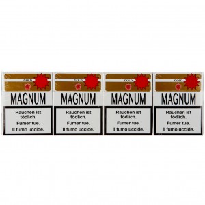 Magnum hard box short count white gold pack